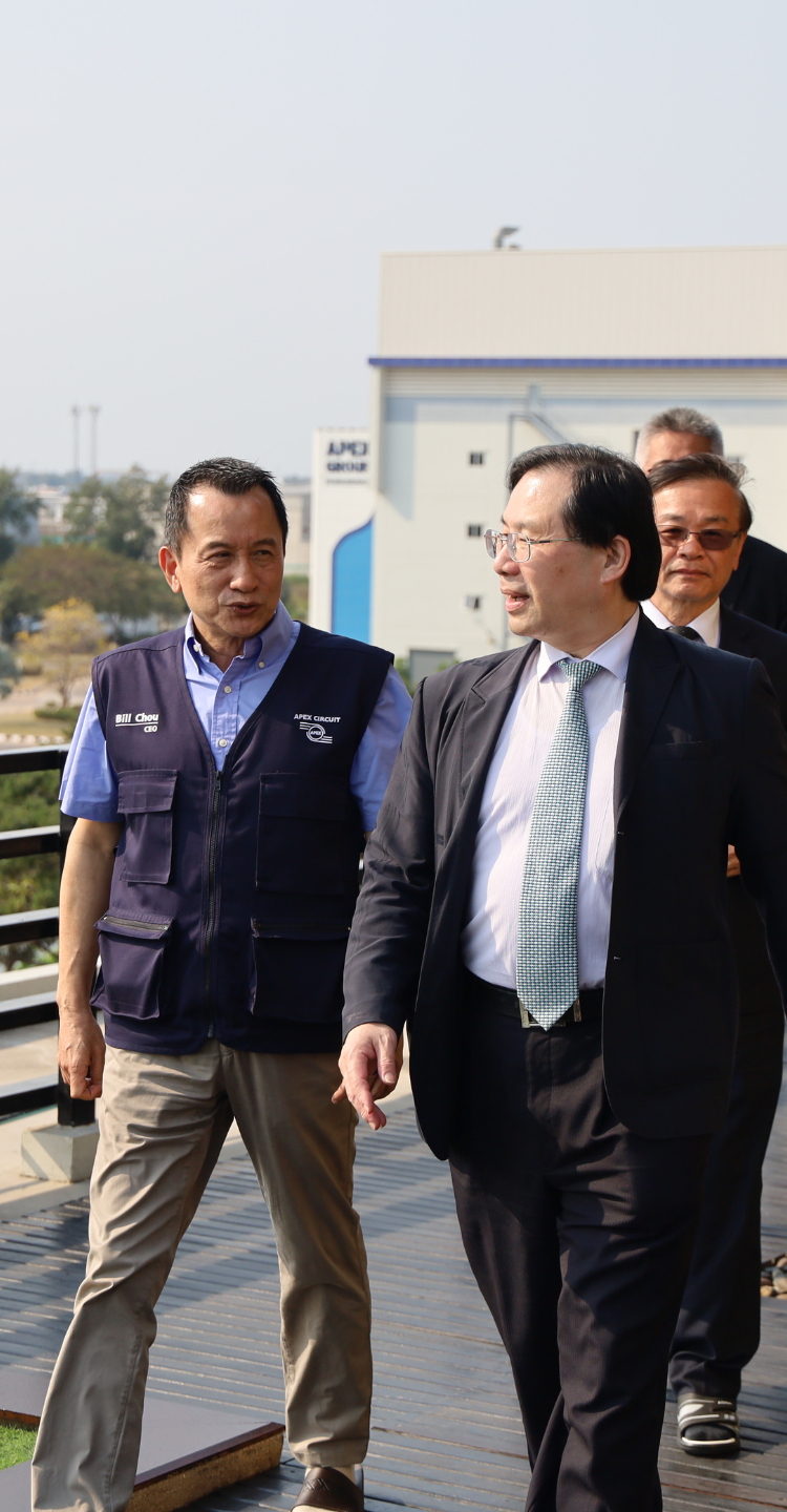 Vice Minister of the Ministry of Economic Affairs Chuan-Neng Lin visits Apex 3